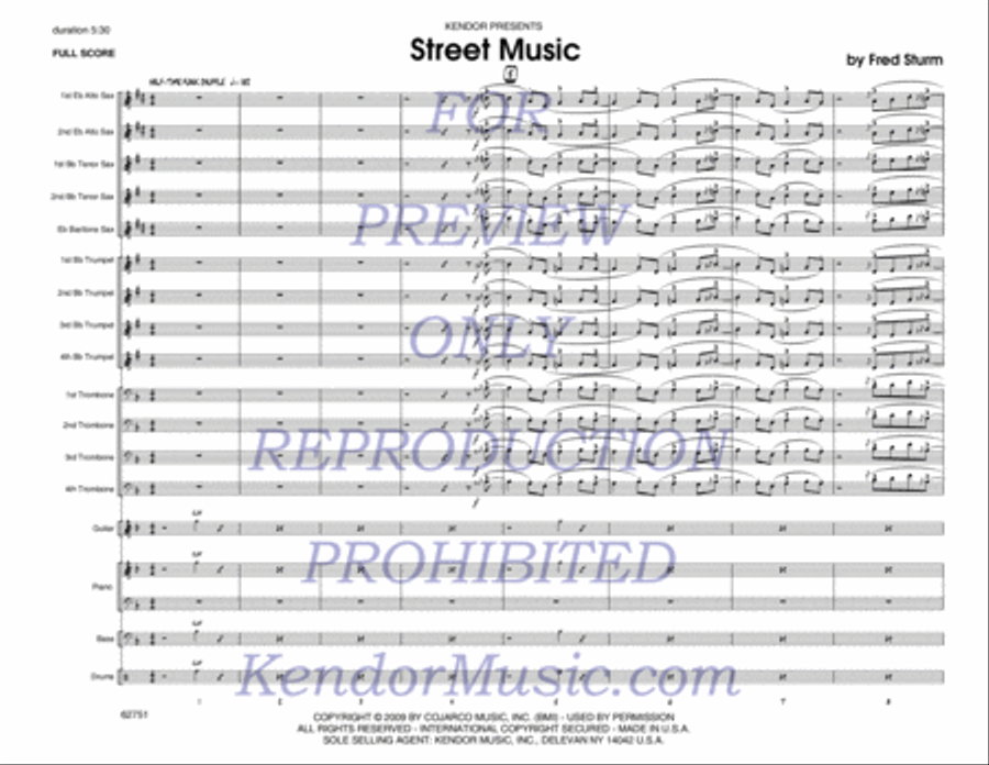 Street Music Jazz Ensemble scores gallery preview page 2