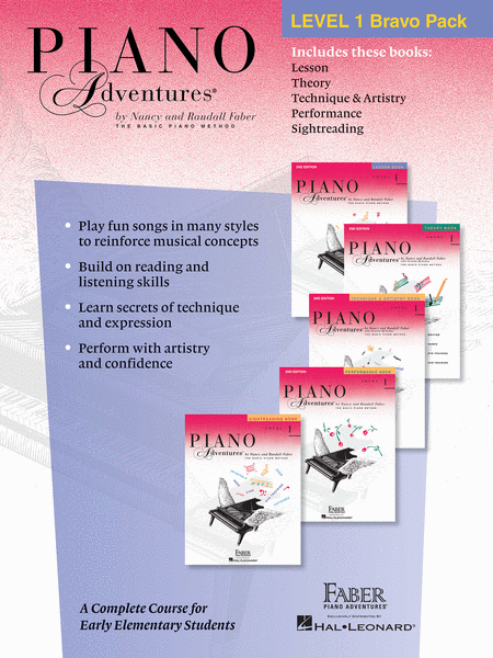 Piano Adventures Level 1 Bravo Pack