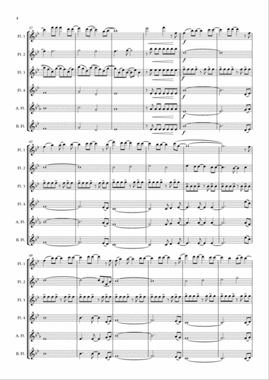 A Million Dreams Woodwind Ensemble scores gallery preview page 4