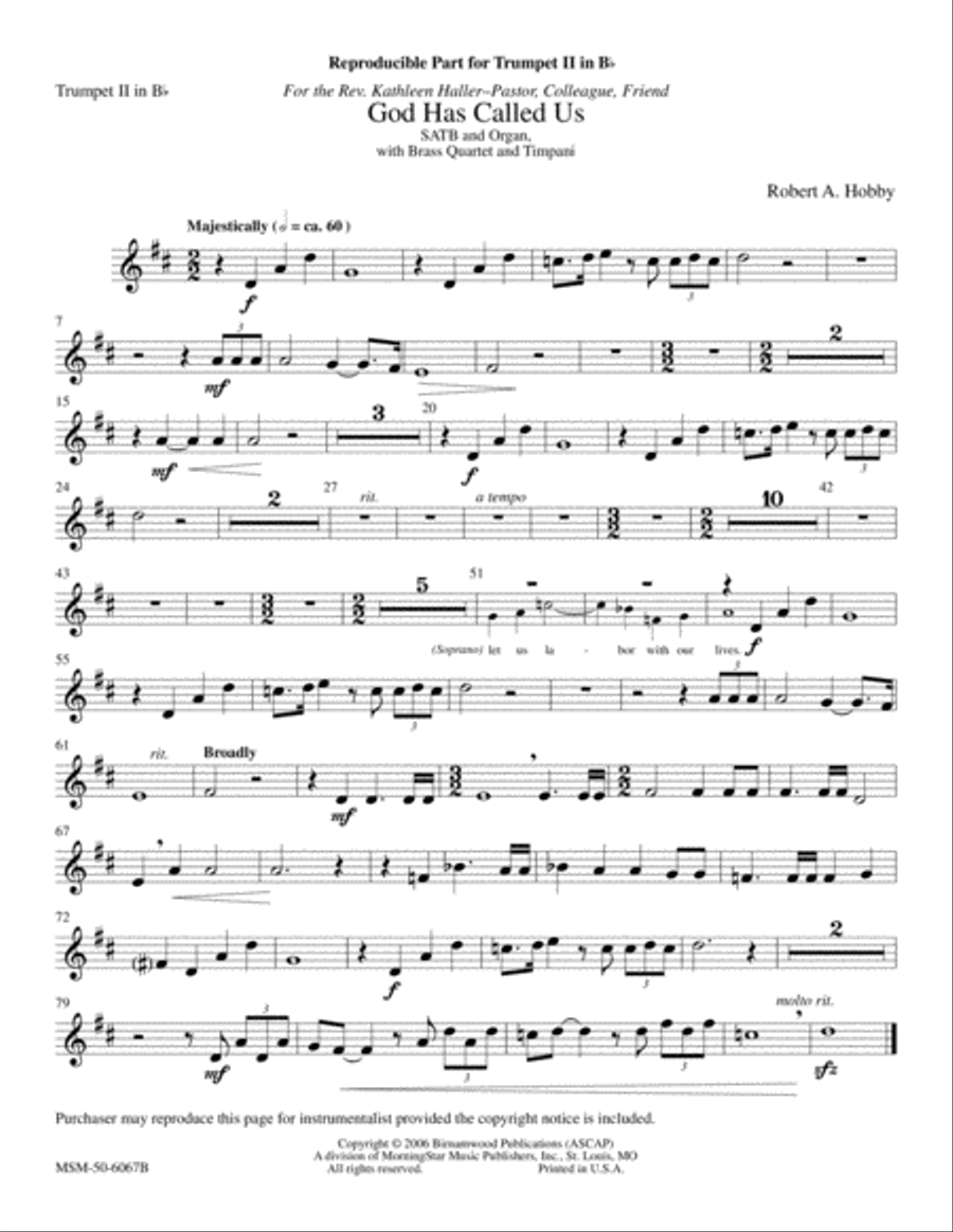 God Has Called Us Choir scores gallery preview page 3