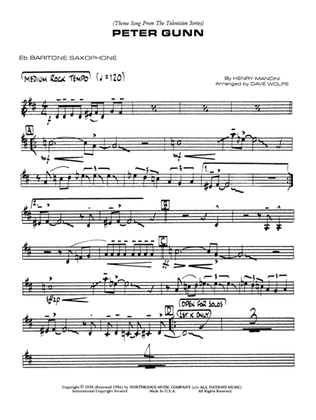 Peter Gunn: E-flat Baritone Saxophone