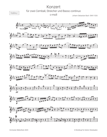Harpsichord Concerto in C minor BWV 1062