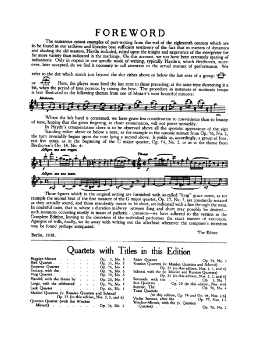 Thirty Celebrated String Quartets, Volume 1 String Quartet scores gallery preview page 2
