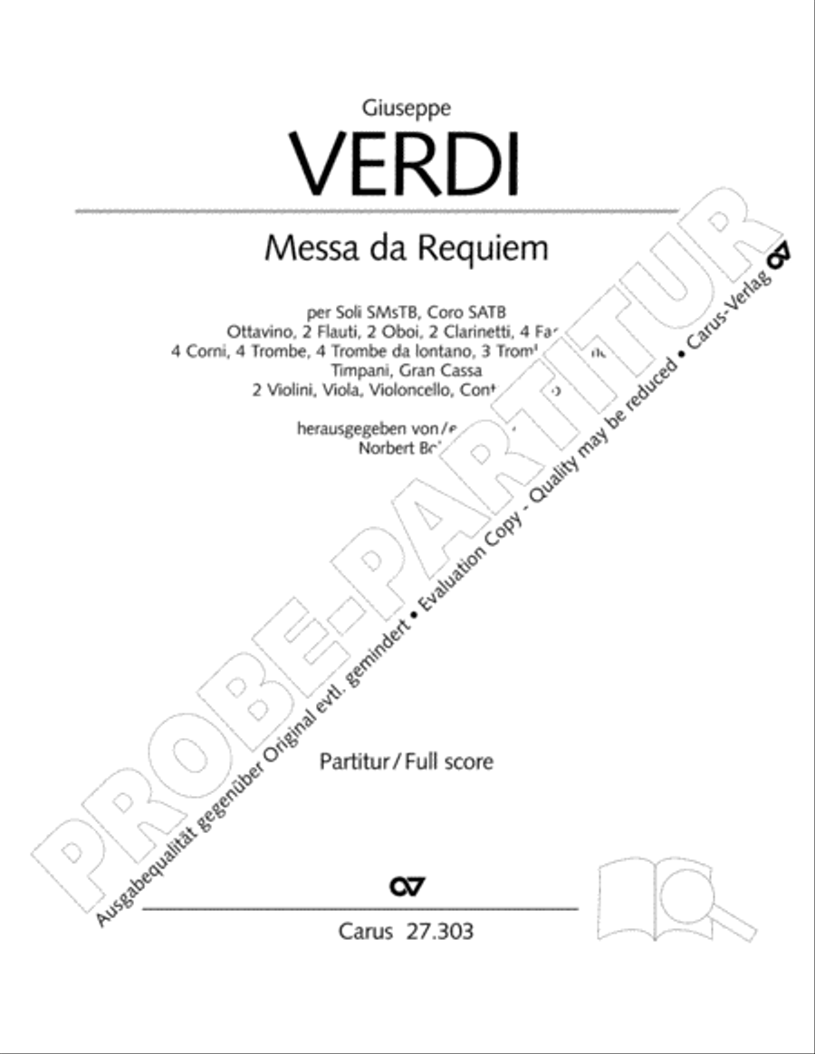 Messa da Requiem 4-Part scores gallery preview page 2