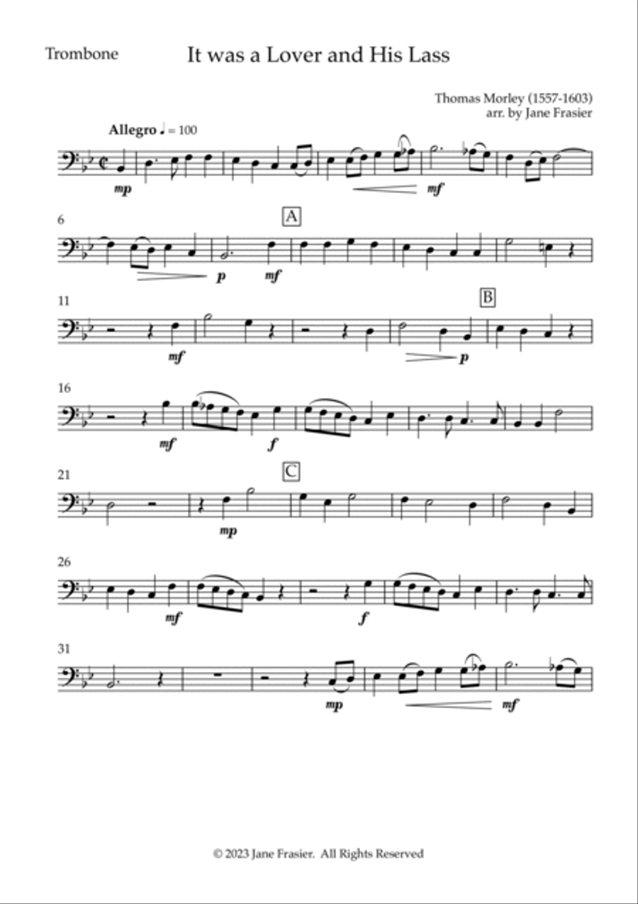 It Was a Lover and His Lass Piano scores gallery preview page 4