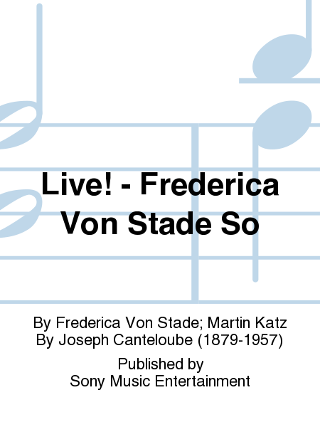Live! - Frederica Von Stade So