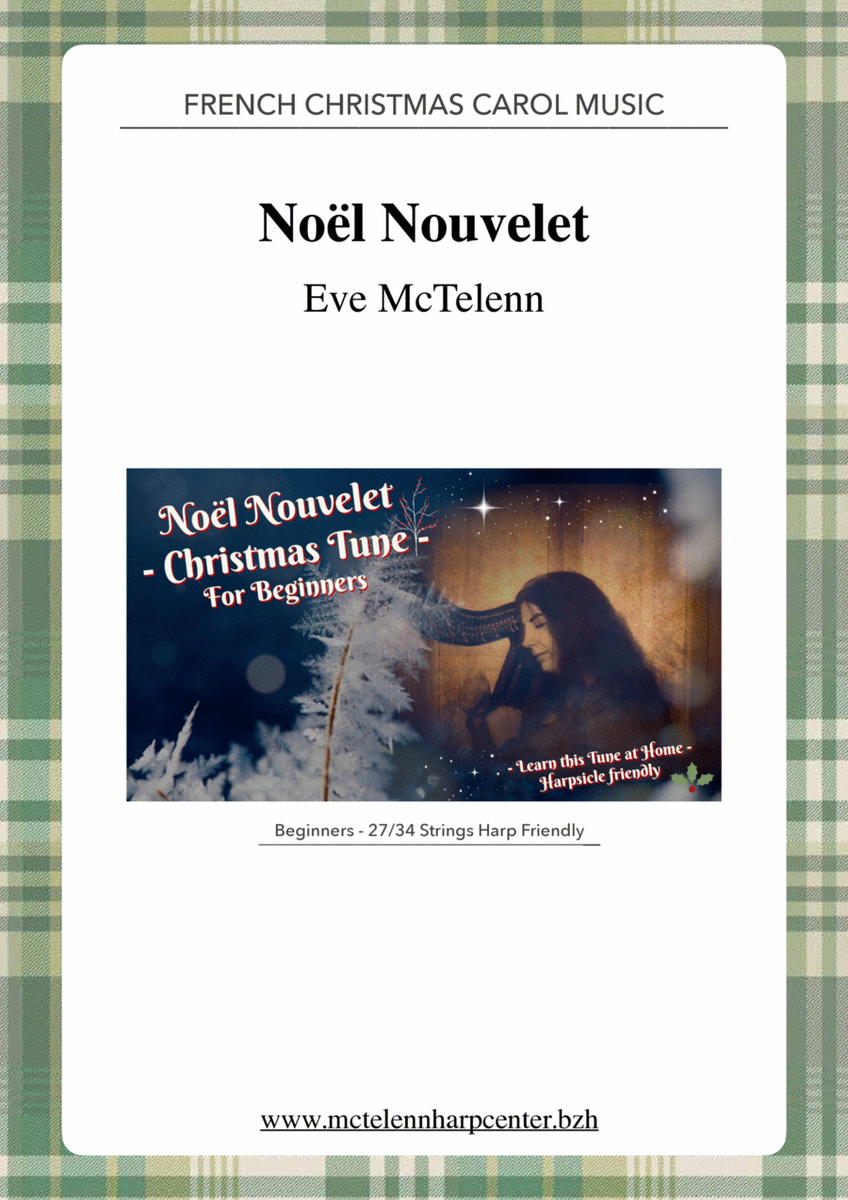 Noël Nouvelet - French Christmas Carol - beginner & 27 String Harp | McTelenn Harp Center image number null