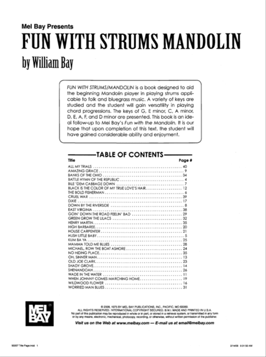 Fun with Strums Mandolin Mandolin scores gallery preview page 2