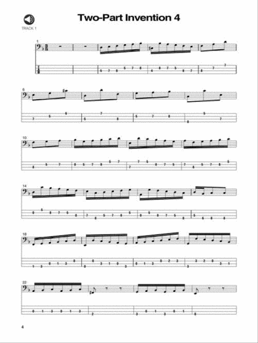 J.S. Bach for Electric Bass Acoustic Guitar scores gallery preview page 5