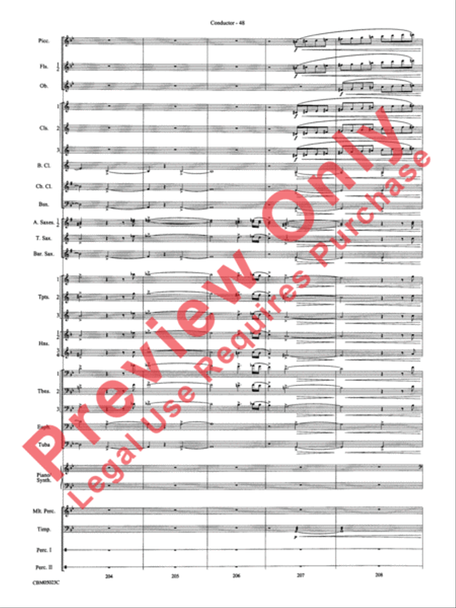 Symphonic Suite from Star Wars: Episode III Revenge of the Sith Concert Band scores gallery preview page 51