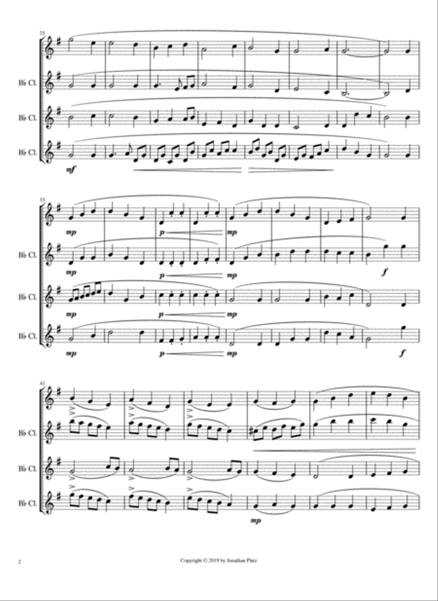 Carousel Quartet in G Major Concert Band scores gallery preview page 2