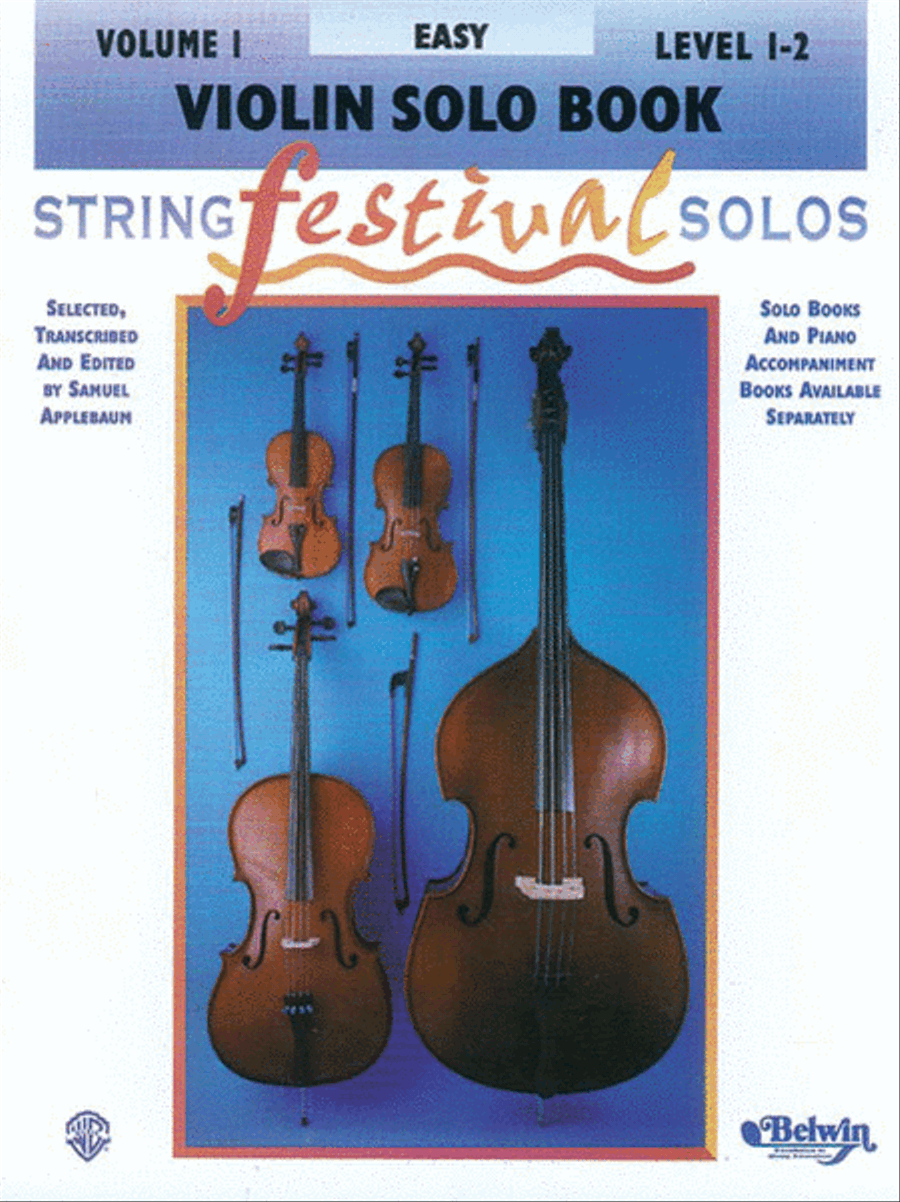 String Festival Solos, Volume 1 Violin Solo scores gallery preview page 1