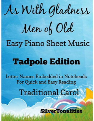 Book cover for As With Gladness Men of Old Easy Piano Sheet Music 2nd Edition