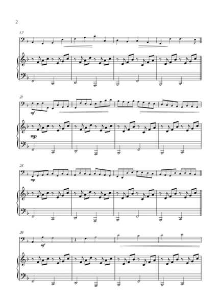 "Canon" by Pachelbel - EASY version for TUBA SOLO with PIANO image number null