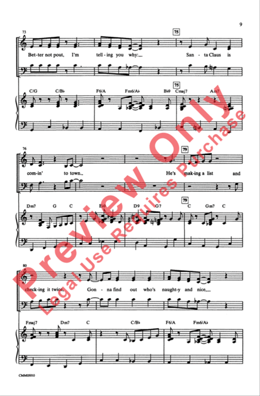 The Polar Express: A Choral Medley 3-Part scores gallery preview page 9