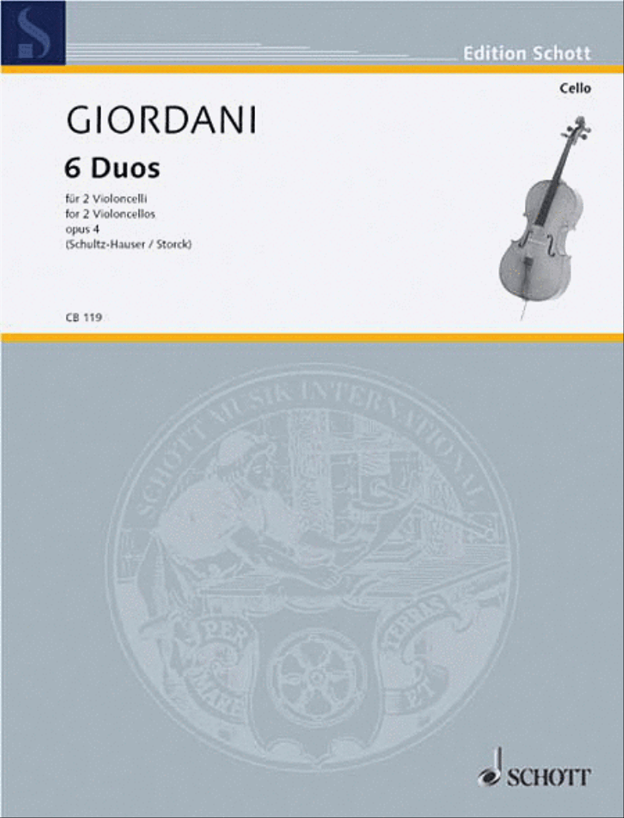 6 Duos Op. 4 Cello scores gallery preview page 1
