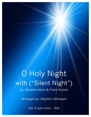 Book cover for O Holy Night (with "Silent Night") (for 2-part choir - SA)