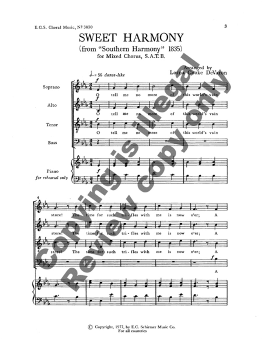 Sweet Harmony 4-Part scores gallery preview page 9