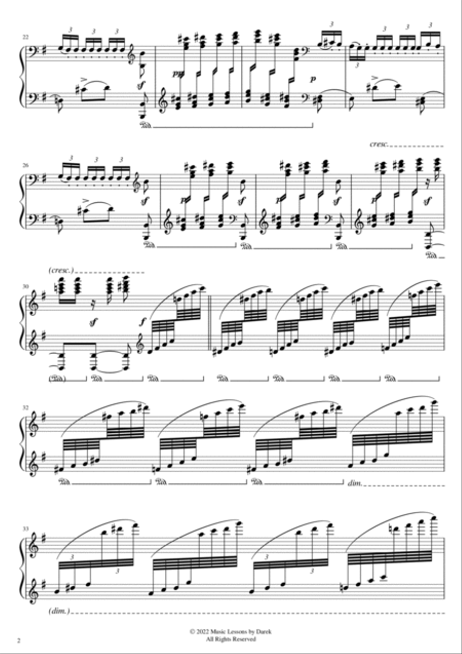 Dance of the Sugar Plum Fairy (HARD PIANO) The Nutcracker [Peter Ilyich Tchaikovsky] Piano Solo scores gallery preview page 2