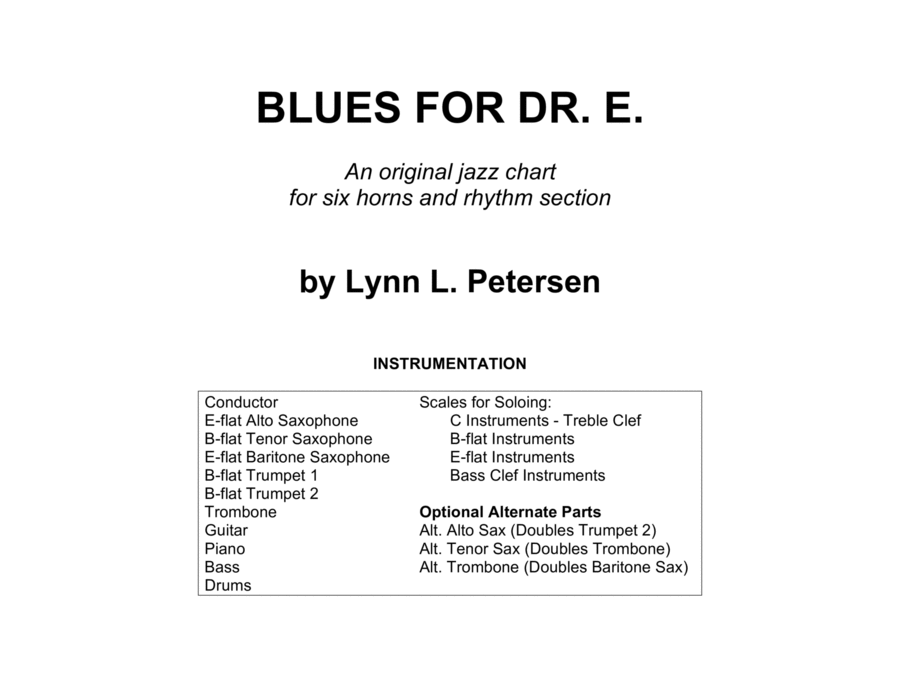 Blues for Dr. E. image number null