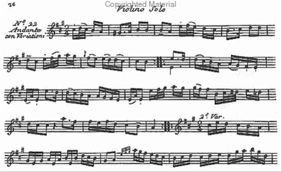 Caprices and Airs varies in the form of an etude for solo violin - Opus I Violin Solo scores gallery preview page 2
