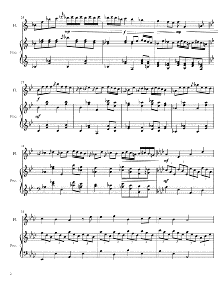 Opus 34b, "Chanuka" for Flute & Piano (Score & Part) image number null