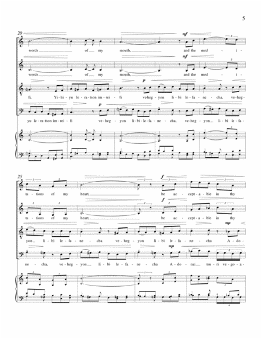 May the Words of My Mouth 4-Part scores gallery preview page 4
