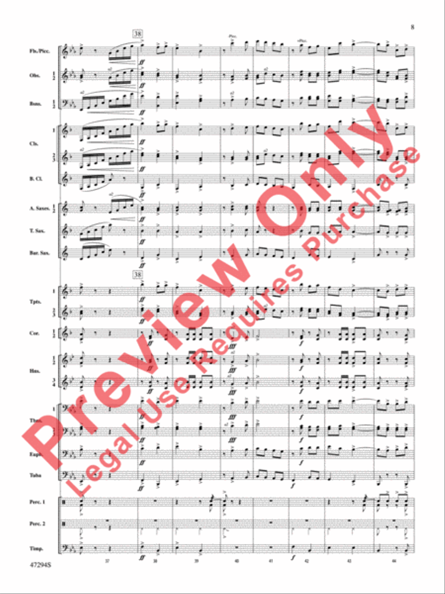 Scossa Elettrica Concert Band scores gallery preview page 9