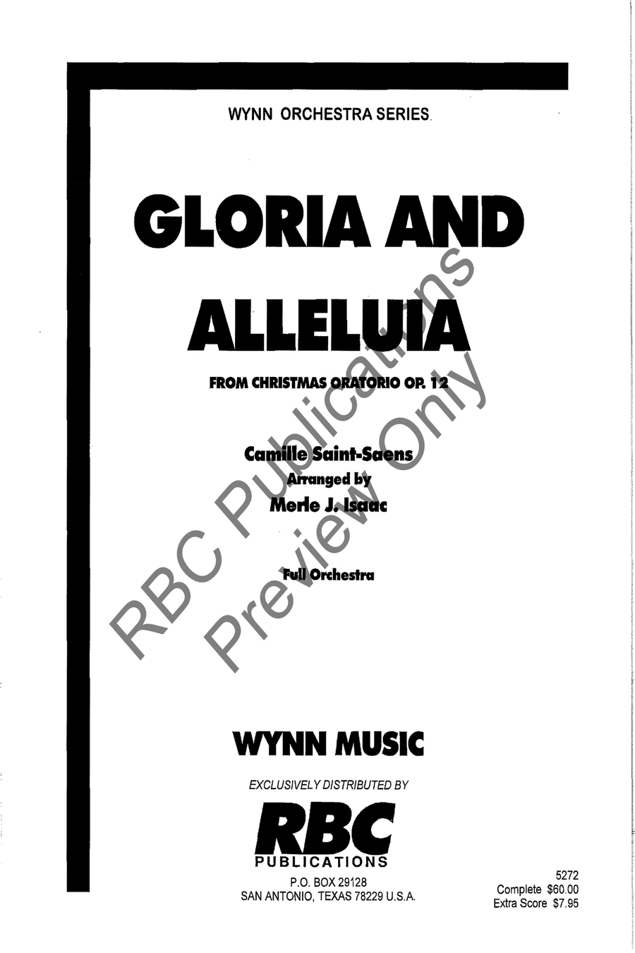 Gloria And Alleluia Gloria And Alleluia Full Orchestra scores gallery preview page 2
