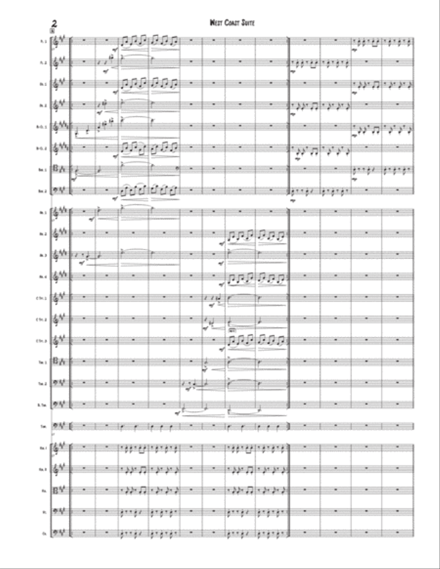 West Coast Suite Full Orchestra scores gallery preview page 4