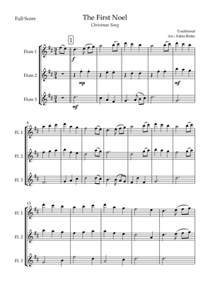 The First Noel (Christmas Song) for Flute Trio