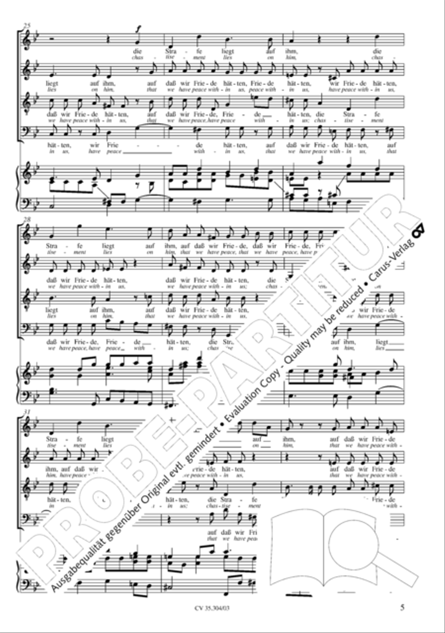 St. Mark Passion (Markus-Passion) 4-Part scores gallery preview page 6