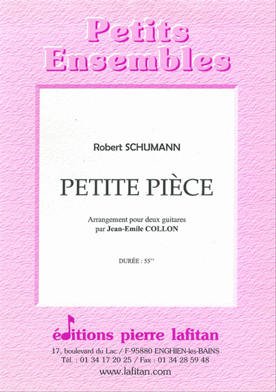 Petite Piece (Arr. Pour Deux Guitares) School and Community scores gallery preview page 1