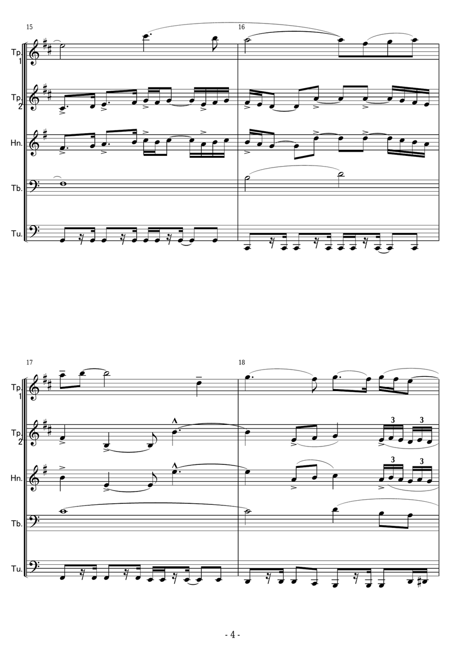 The Final Bell Brass Ensemble scores gallery preview page 4