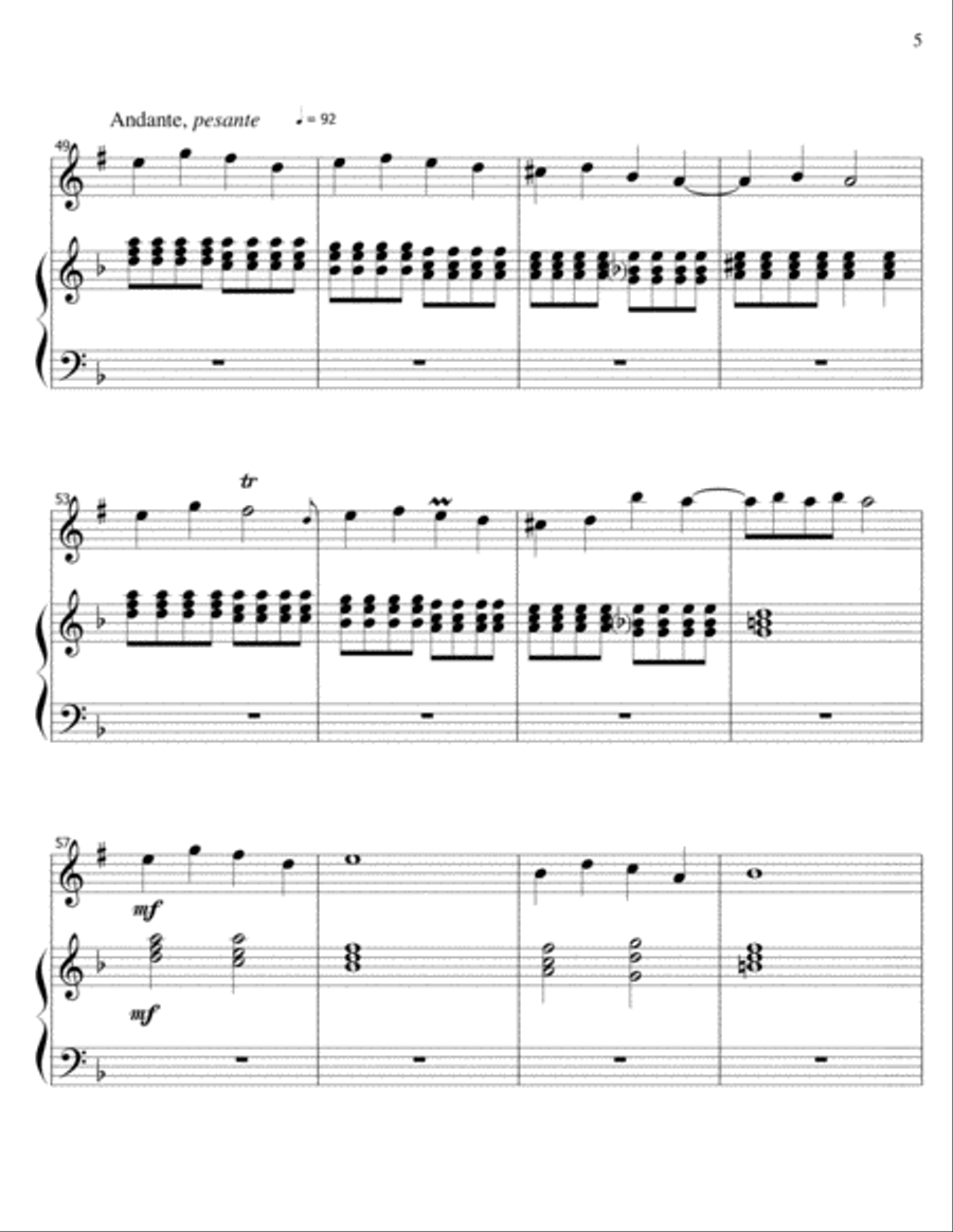 The Brass Clarinet-bass clarinet/piano Bass Clarinet scores gallery preview page 5