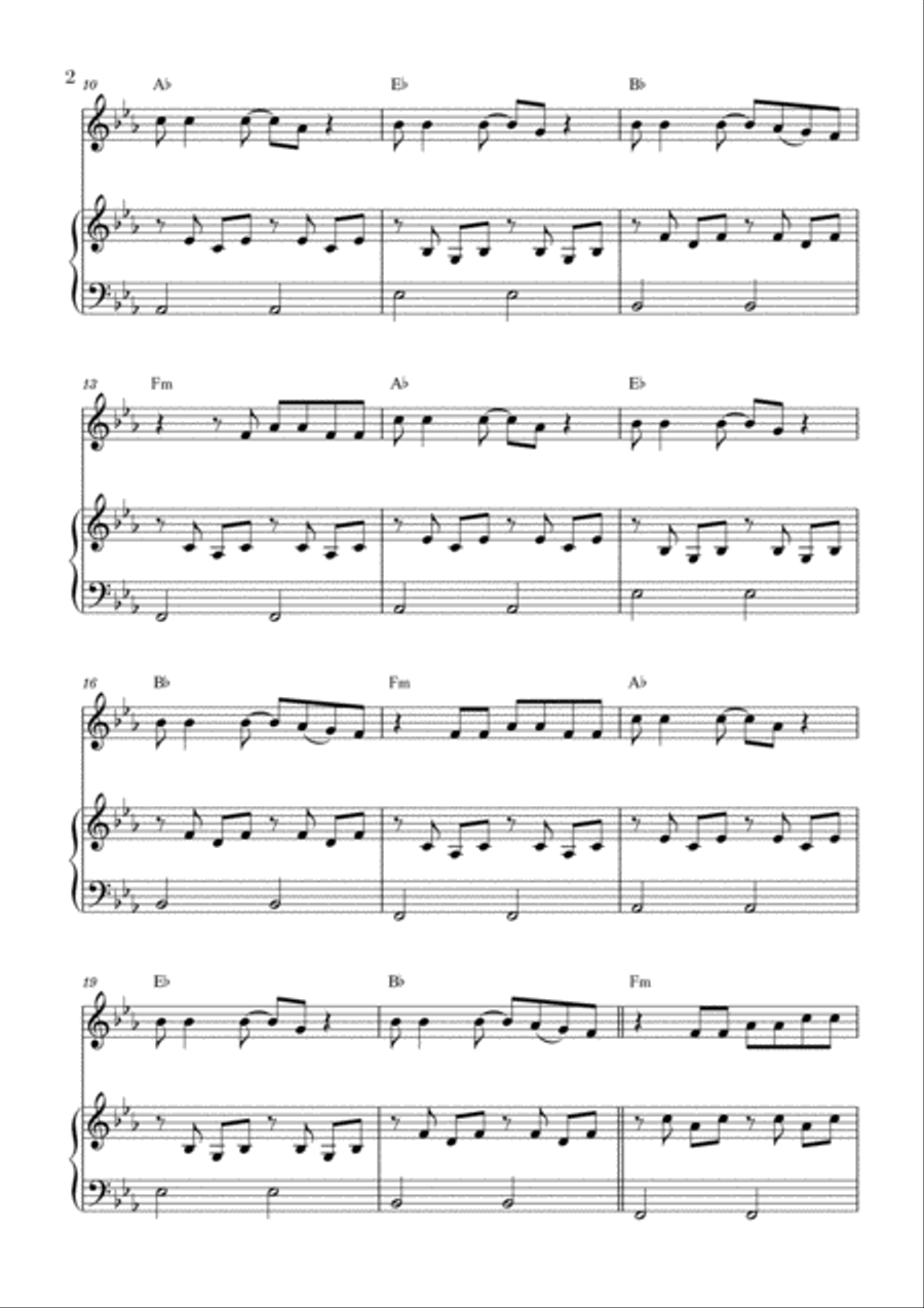 Mad World Small Ensemble scores gallery preview page 2