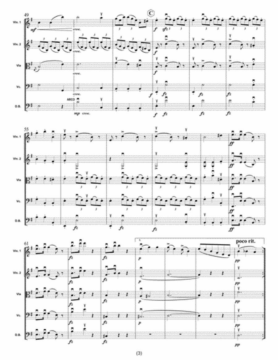 Antonín Dvořák Sonatina op.100 1st movement, arr. for String quintet image number null