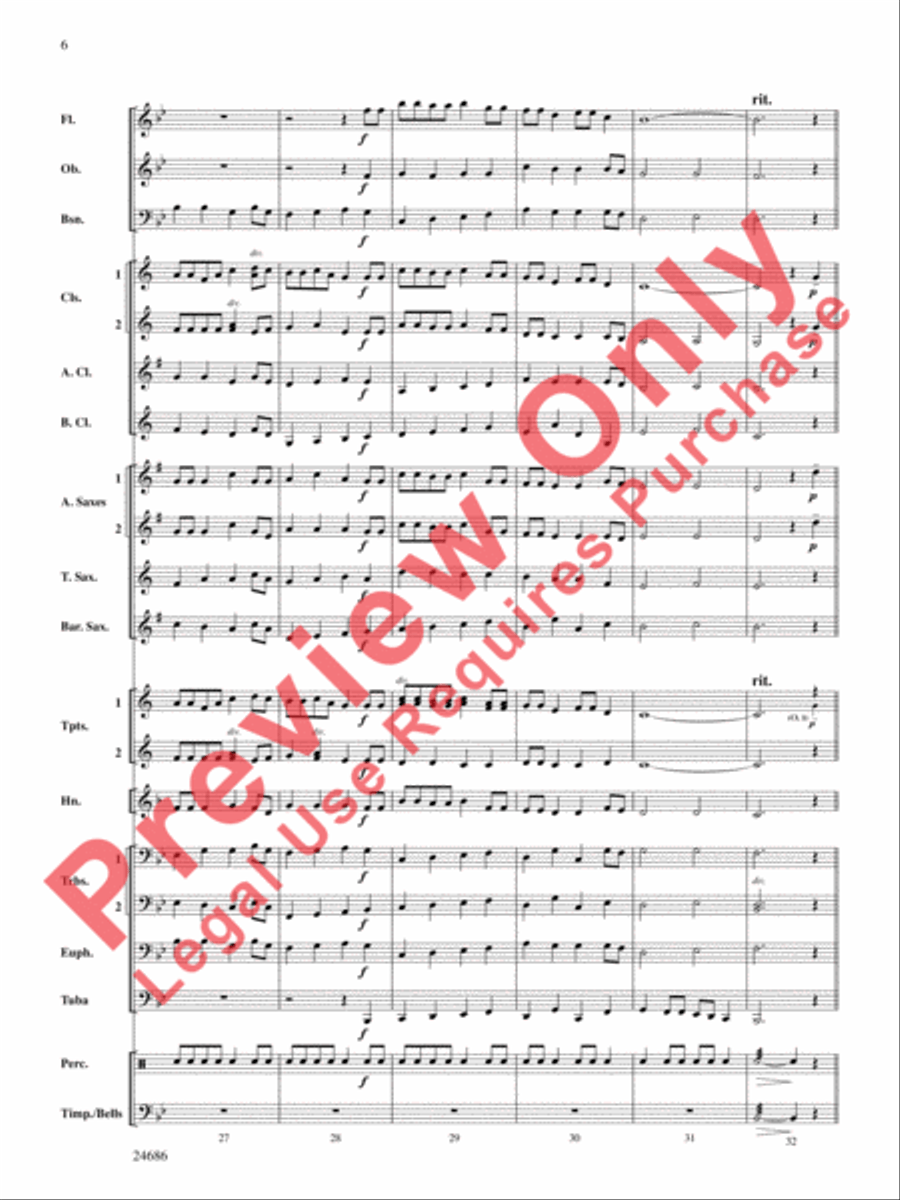 Air and Variations Concert Band scores gallery preview page 7