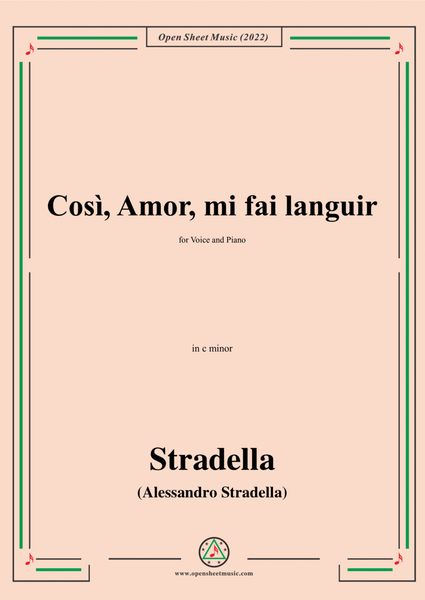 Stradella-Così,Amor,mi fai languir,in c minor image number null