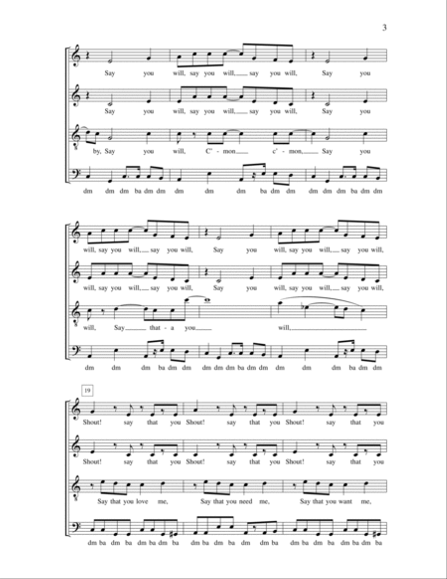 Shout Shout 4-Part scores gallery preview page 3