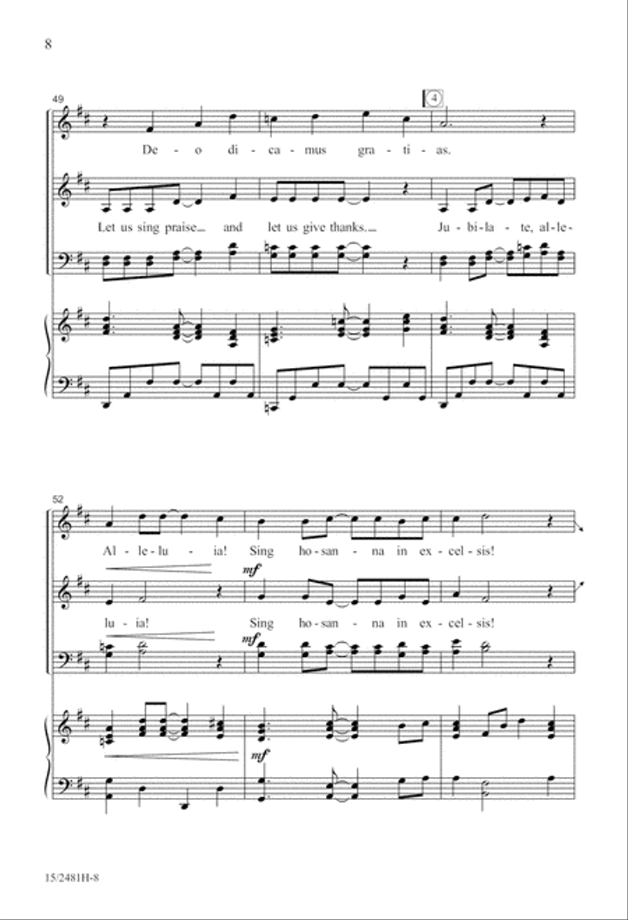 Jubilate, Alleluia! 4-Part scores gallery preview page 9