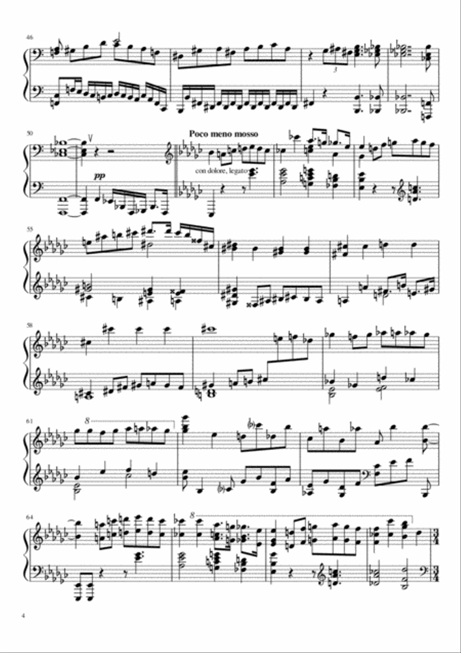 Sonate №1 (part I) Piano Solo scores gallery preview page 4