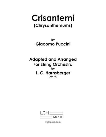 Crisantemi (Chrysanthemums) by Puccini for String Orchestra image number null