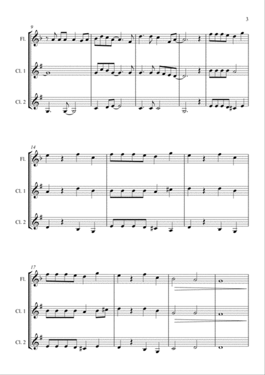 Just Give Me A Reason Woodwind Trio scores gallery preview page 3