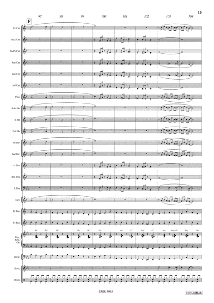 Swinging Santa Claus Brass Band scores gallery preview page 16