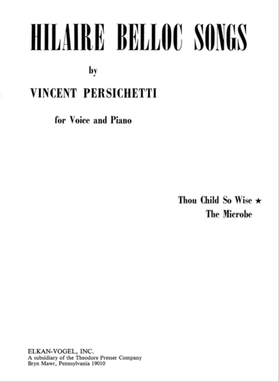 Thou Child So Wise Thou Child So Wise Chamber Music scores gallery preview page 1