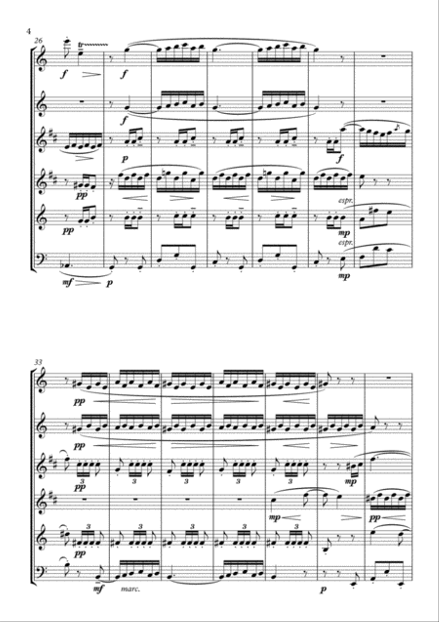 Spanish Dance no.1 (arranged for wind sextet) Small Ensemble scores gallery preview page 4