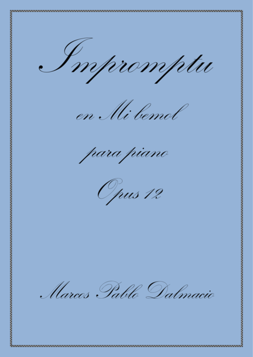 Impromptu en Mi bemol para piano Opus 12 (Spanish edition) image number null