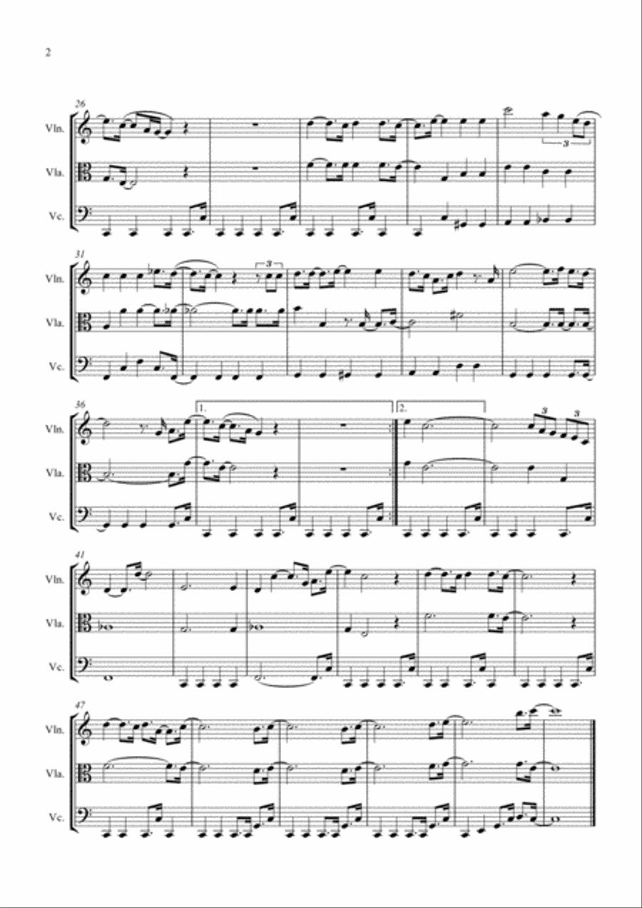 You're My Best Friend You're My Best Friend String Trio scores gallery preview page 2