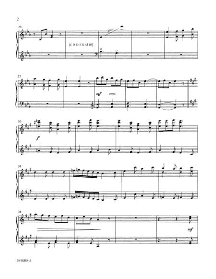 Glad Tidings of Great Joy - Harp Part Choir scores gallery preview page 3